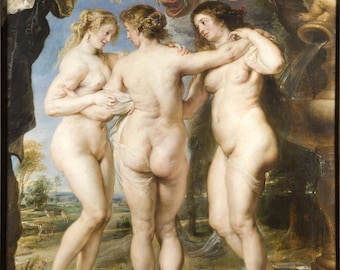 Peter Paul Rubens The Three Graces 1635, High quality hand painted oil painting reproduction