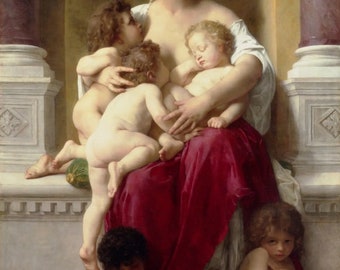 William-Adolphe Bouguereau Mercy 1878, Large oil painting reproduction