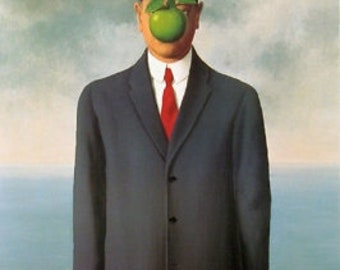 Rene Magritte The Son Of Man 1964, High quality hand-painted oil painting reproduction