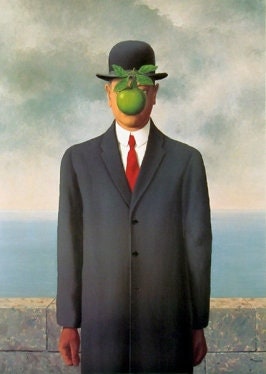 Rene Magritte The Son Of Man 1964, High quality hand-painted oil painting reproduction