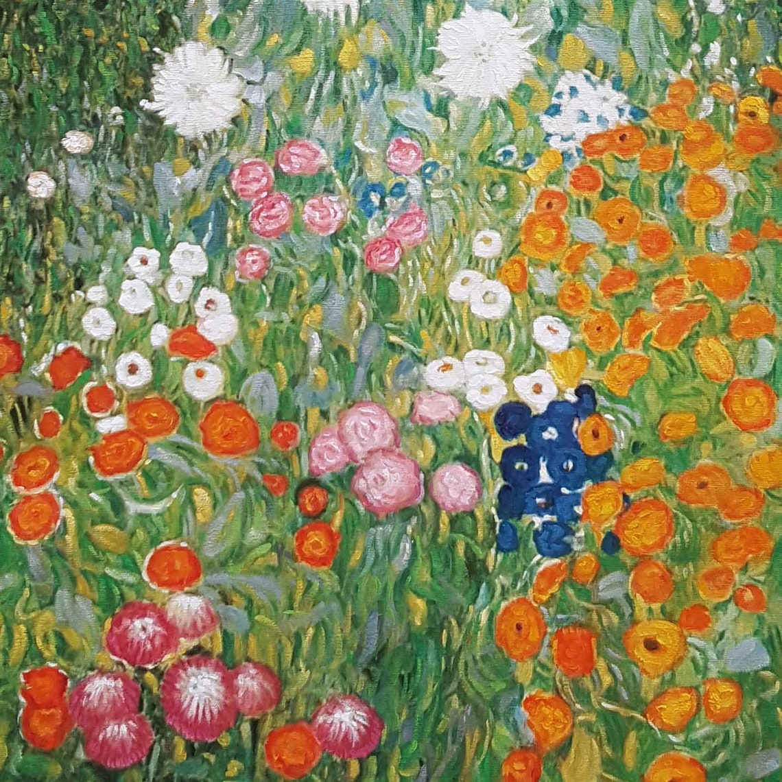 Gustav Klimt Flower Garden 1907 High quality oil painting Etsy