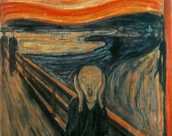 Edvard Munch The Scream 1893, High quality oil painting reproduction