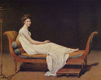Jacques-Louis David Portrait of Madame Récamier 1800, High quality hand-painted oil painting reproduction