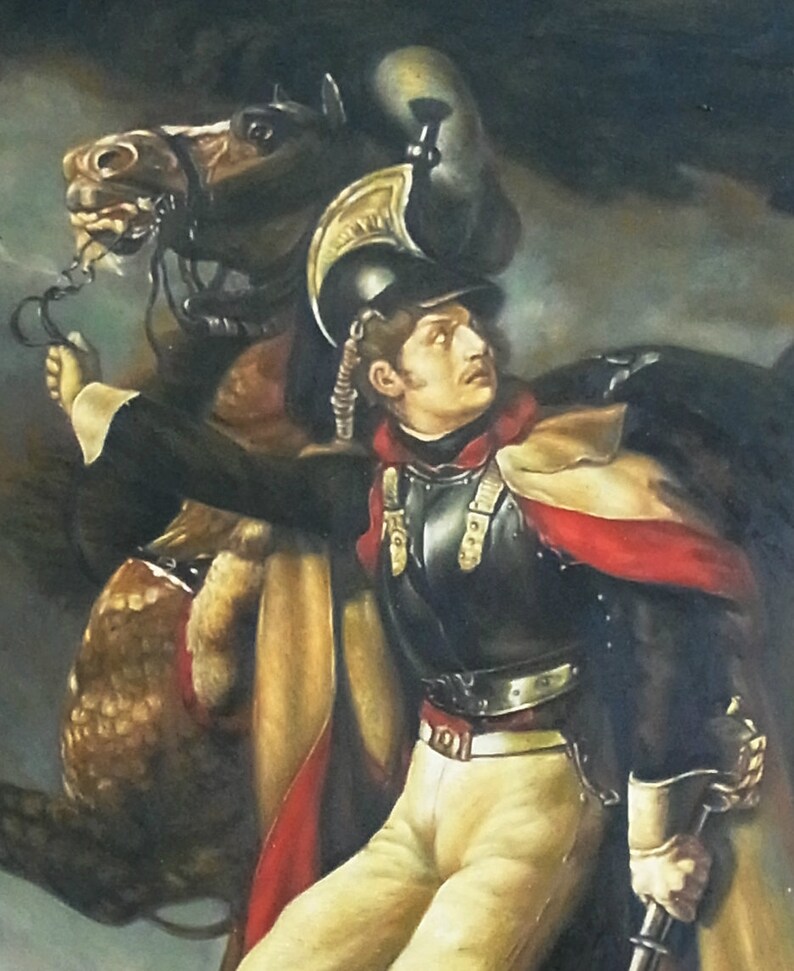 The Wounded Cuirassier by Théodore Géricault High quality oil Etsy