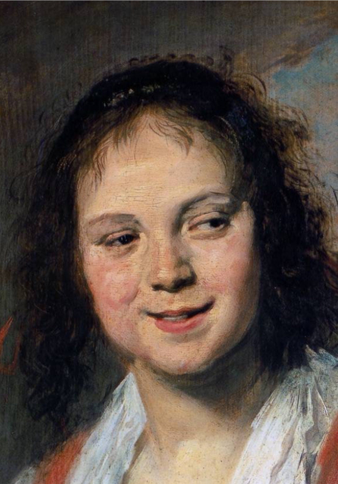 フランス・ハルス作「ジプシーの少女」（1628年）、手描きの油絵複製画