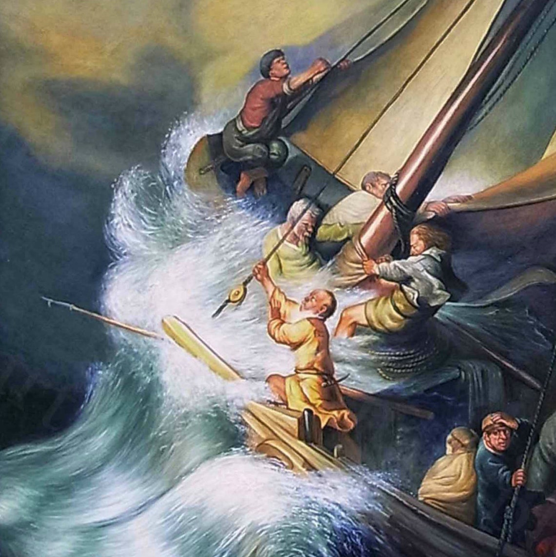 Rembrandt Van Rijn Christ in the Storm on the Sea of Galilee Etsy