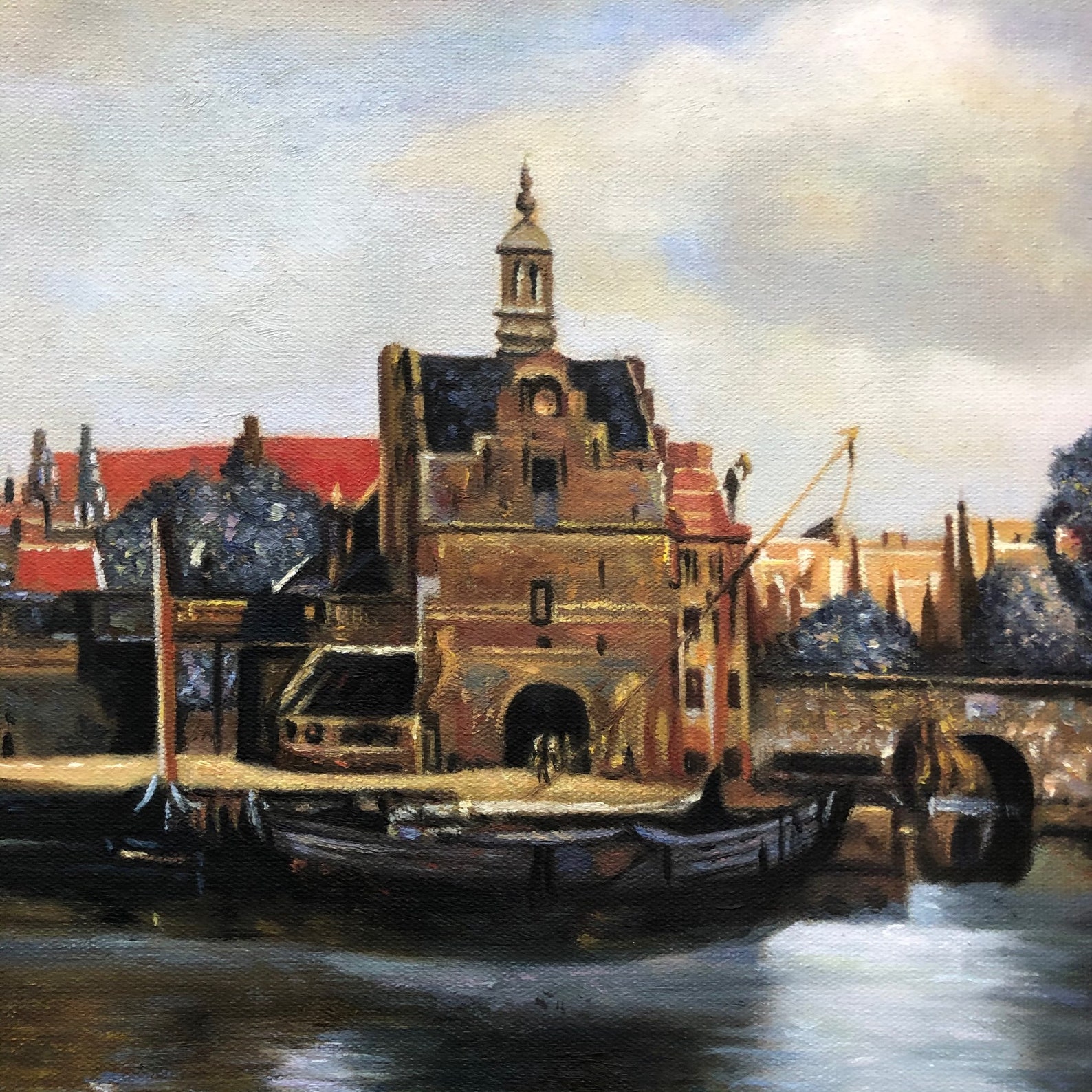 Johannes Vermeer View of Delft Most Famous Cityscape of the | Etsy