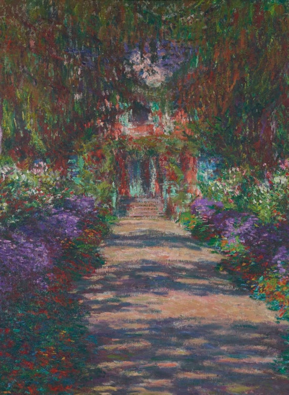 クロード・モネ ジヴェルニーのモネの庭の小道 1902年 印象派