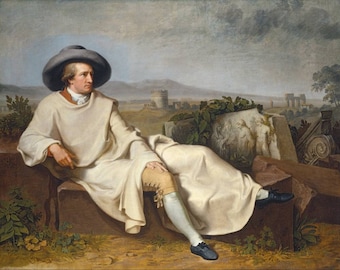 Johann Heinrich Wilhelm Tischbein Goethe in the Roman Campagna, High-quality Hand painted oil paintings reproduction
