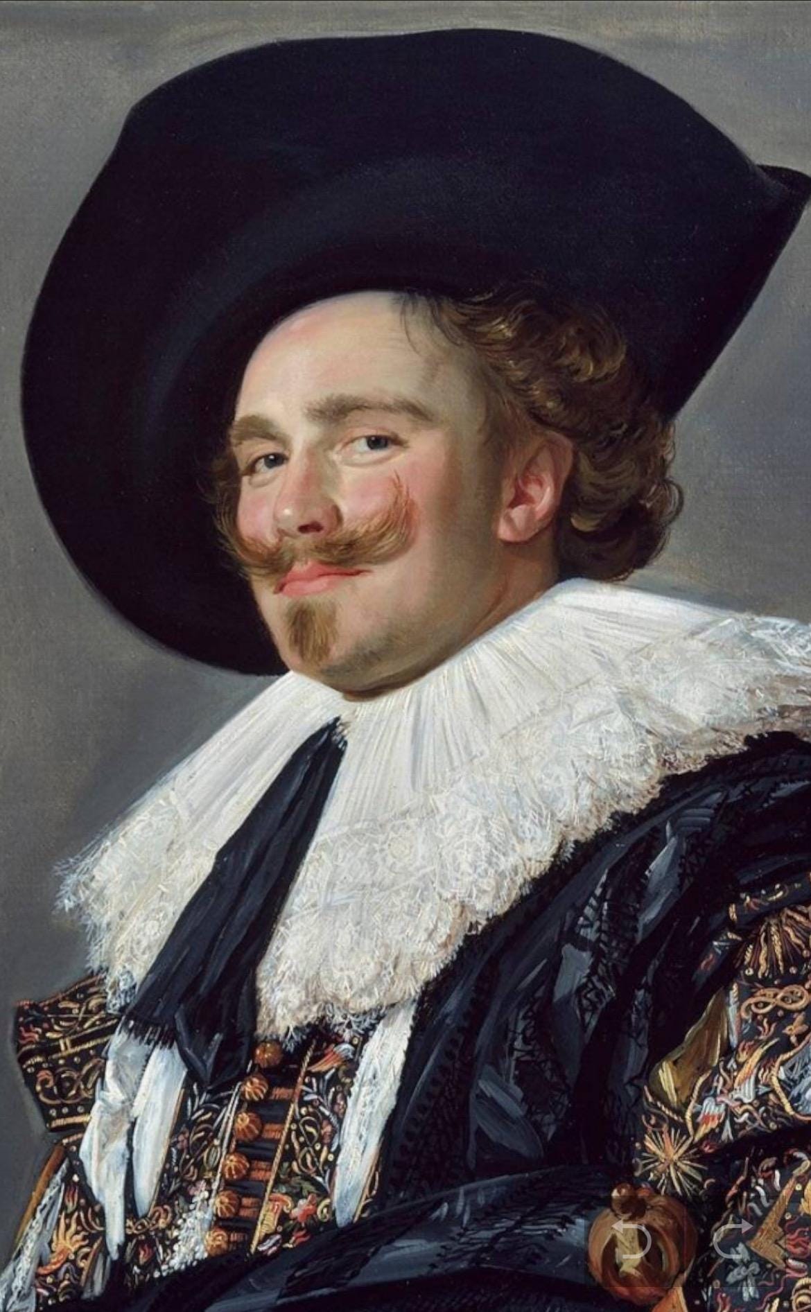 フランス・ハルス作「笑う騎士」（1624年）、美術館級の手描き油彩複製