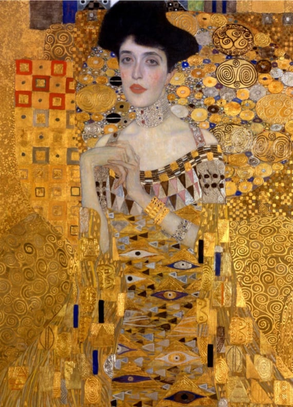 グスタフ・クリムト作「アデーレ・ブロッホ＝バウアーの肖像 I」（1907