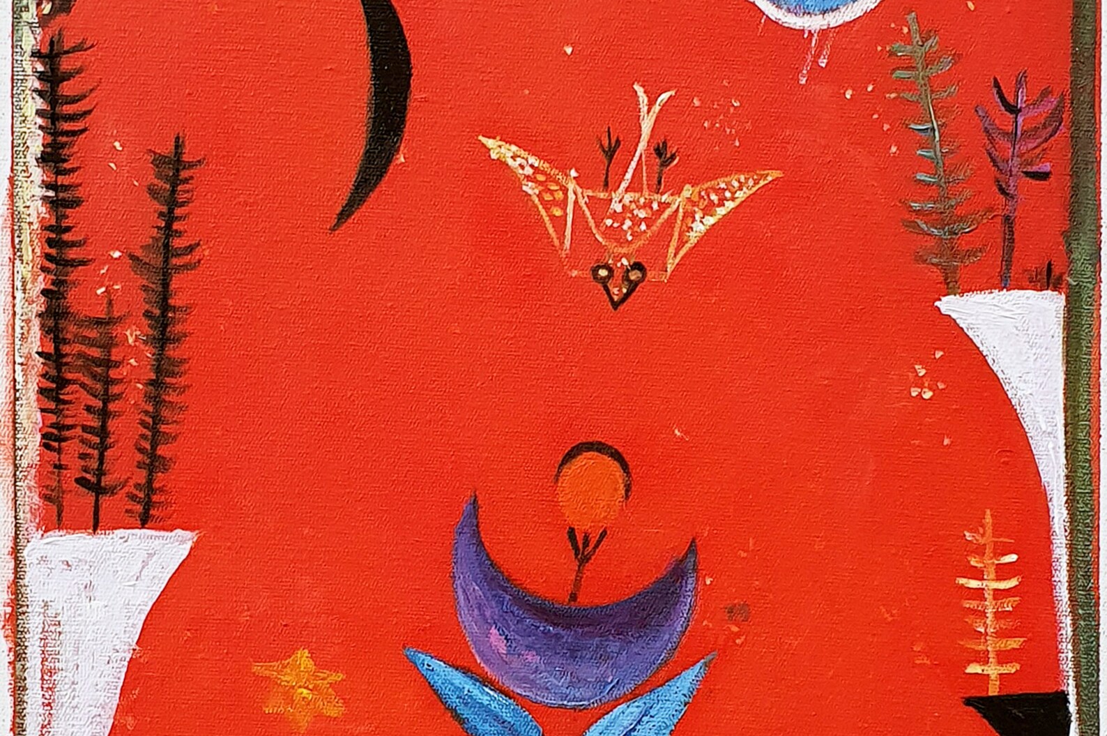 Paul Klee Flower Myth 1918 High Quality Oil Painting Etsy