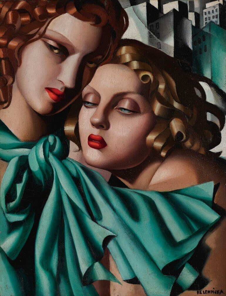 Tamara De Lempicka, Les Jeunes Filles (1930), High Quality Oil