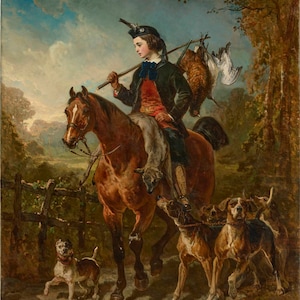 Alfred de Dreux The Return 1859, High quality hand painted oil painting reproduction
