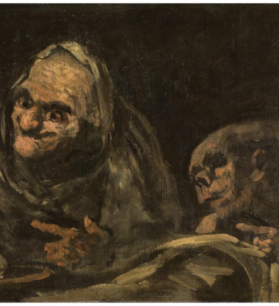 フランシスコ・デ・ゴヤ「食事をする二人の老人」1820-1823年、高品質