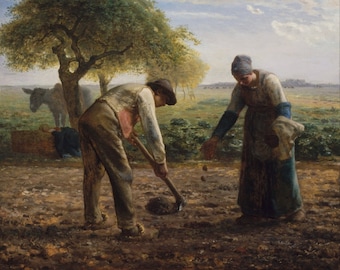 Man With a Hoe - Jean-francois Millet Hand-painted Oil Painting