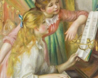 ピエール＝オーギュスト・ルノワール作「ピアノを弾く少女たち」（1892