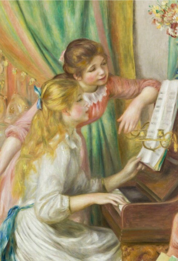 ピエール＝オーギュスト・ルノワール作「ピアノを弾く少女たち」（1892