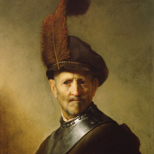 Rembrandt An Old Man in Military Costume, High quality oil painting reproduction