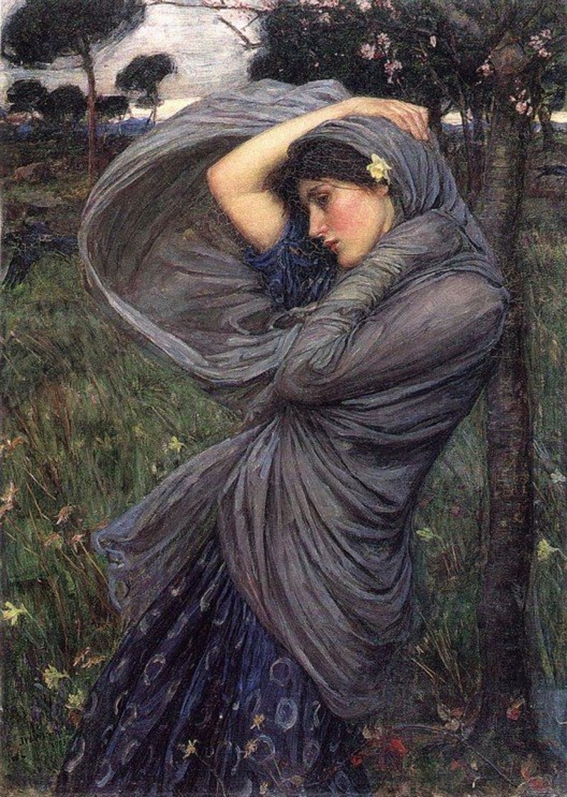 John William Waterhouse Boreas 1903, handmade oil painting reproduction image 1