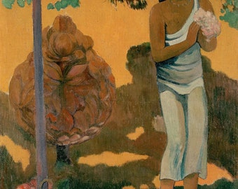 ポール・ゴーギャン：聖母マリアの月（1899年）美術館品質のロールド