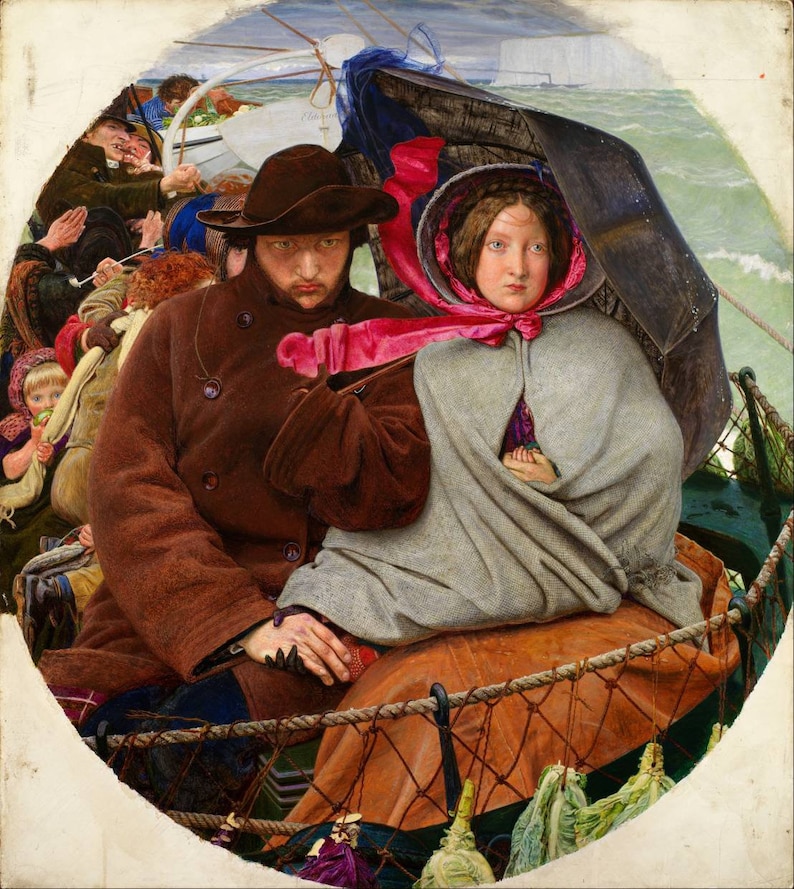 Ford Madox Brown the Last of England 1855 Large Oil Painting Etsy Ford Madox Brown the Last of England 1855 Large Oil Painting Etsy