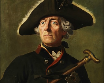Frederick the Great or Federico II di Prussiaby Wilhelm Camphausen, Handmade Handmade oil painting reproduction