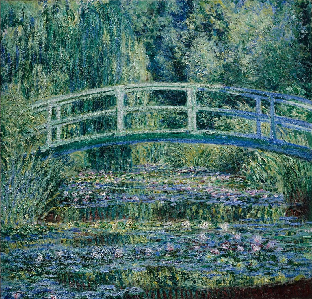 ⑨ モネ 睡蓮 ジヴェルニーの日本の橋 複製名画 レプリカ ⑨ モネ 睡蓮 ジヴェルニーの日本の橋 複製名画 レプリカ