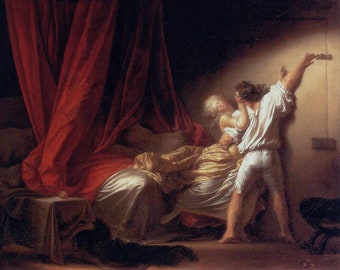 Jean-Honoré Fragonard The Lock 1776, High-quality hand-painted oil painting reproduction