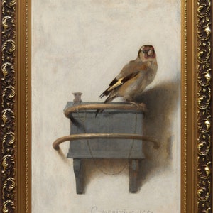 Carel Fabritius The Goldfinch 1654, High quality hand painted oil painting reproduction image 2