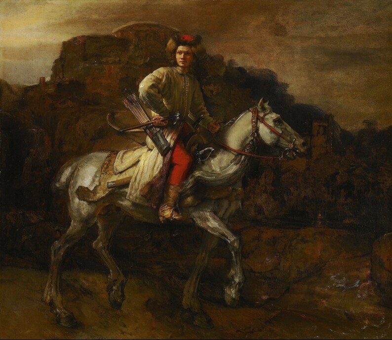 Rembrandt El jinete polaco 1655