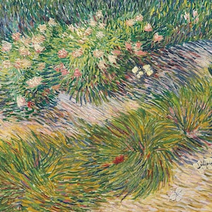 Pièce de jardin avec papillons de Vincent Van Gogh 1887, reproduction de peinture à l'huile peinte à la main de haute qualité
