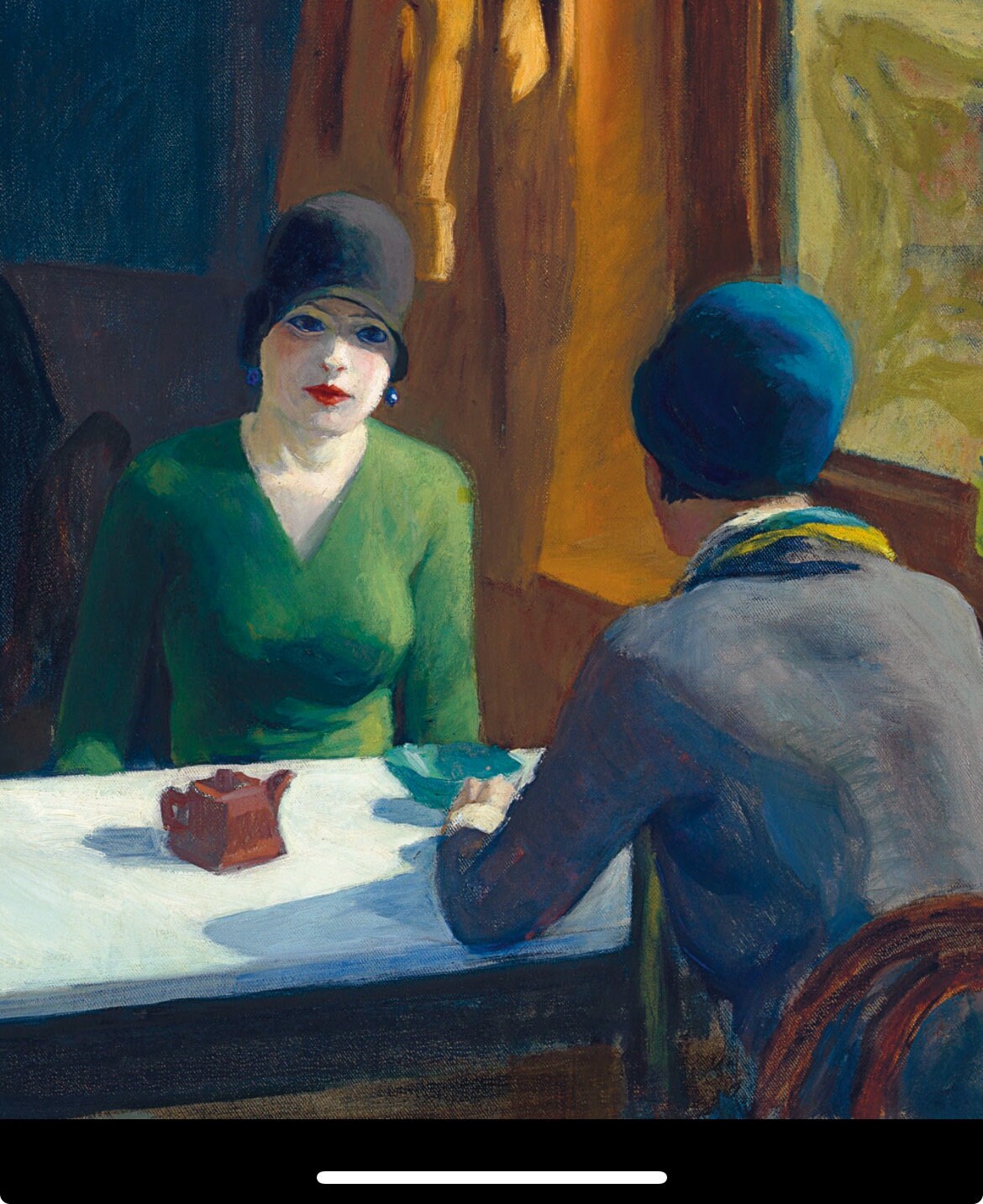 Edward Hopper Chop Suey 1929, Realism, High Quality oil painting 