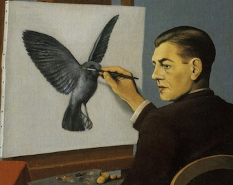ルネ・マグリット作「透視」、1936年、手描きの油絵複製画 - Etsy 日本