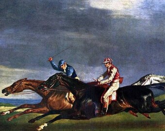 テオドール・ジェリコー 1821年エプソムのダービー、高品質の油絵複製