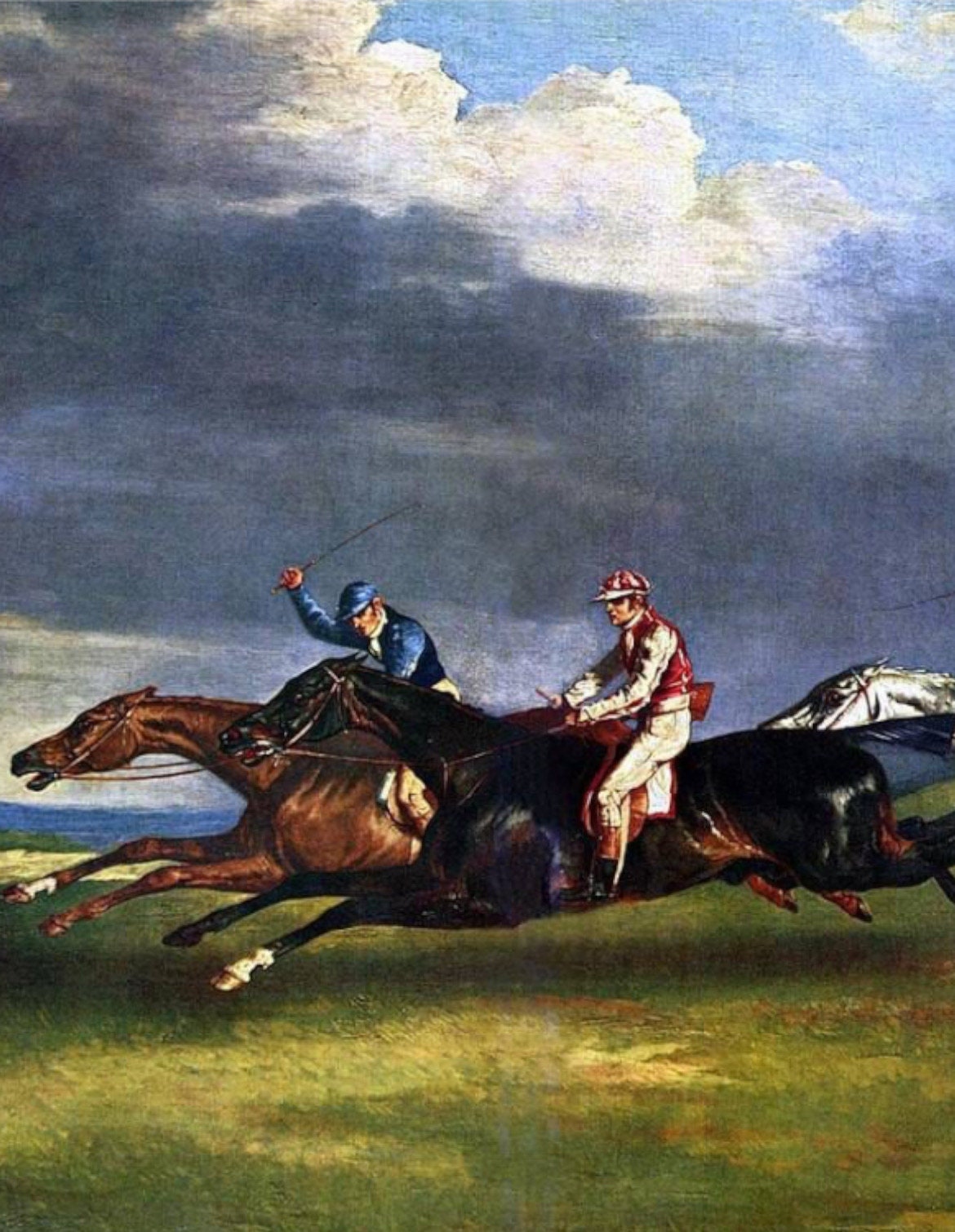テオドール・ジェリコー 1821年エプソムのダービー、高品質の油絵複製