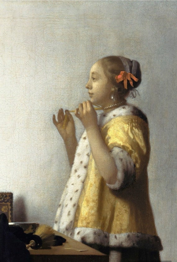 手描き 油絵 複製画 ヨハネス・フェルメール「二人の紳士と女