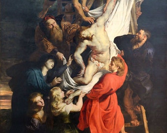 Peter Paul Rubens The Descent from the Cross c. 1612–1614, High quality hand painted oil painting reproduction