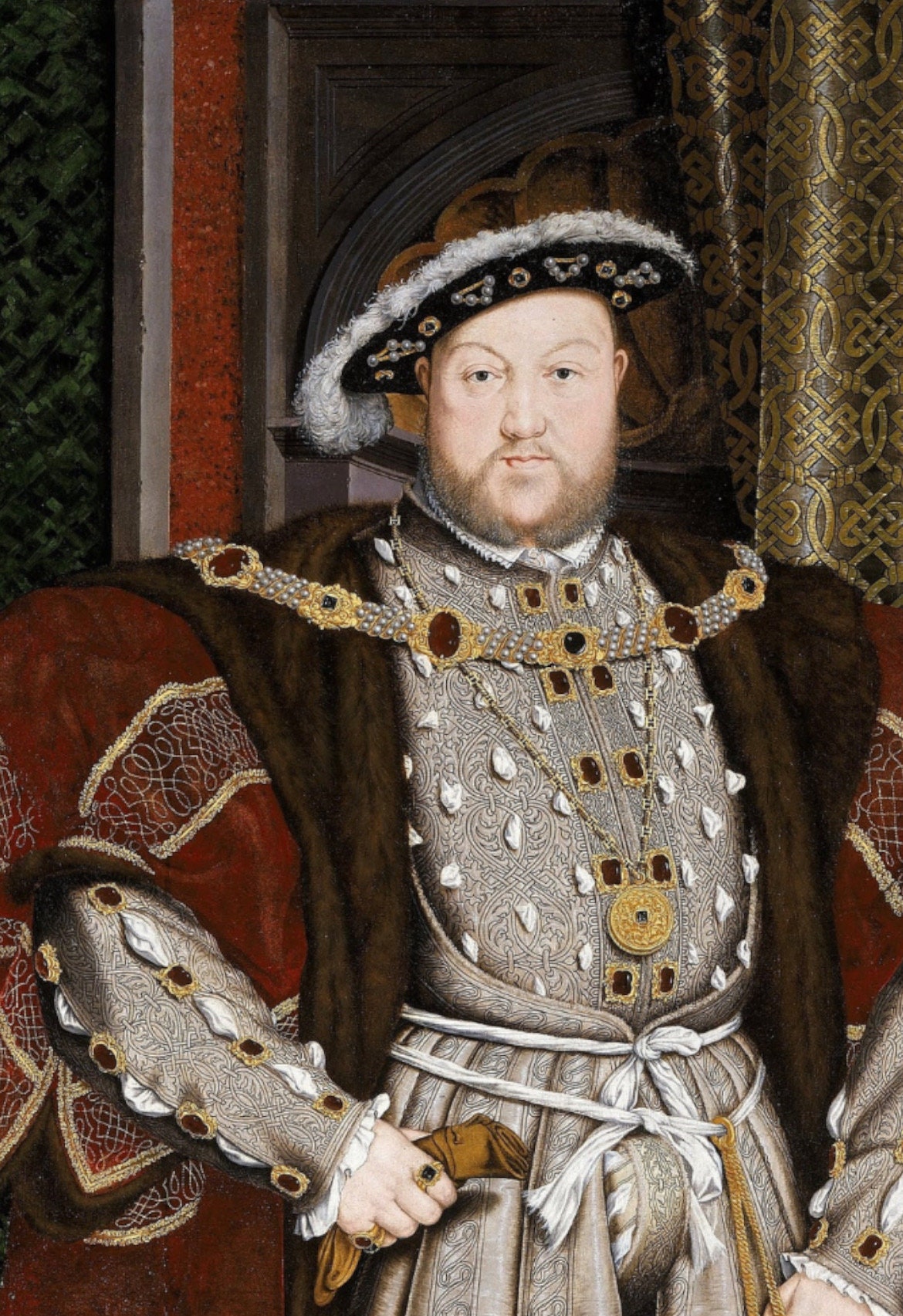 ハンス・ホルバイン（子）ヘンリー8世の肖像画 1537年 キャンバスに