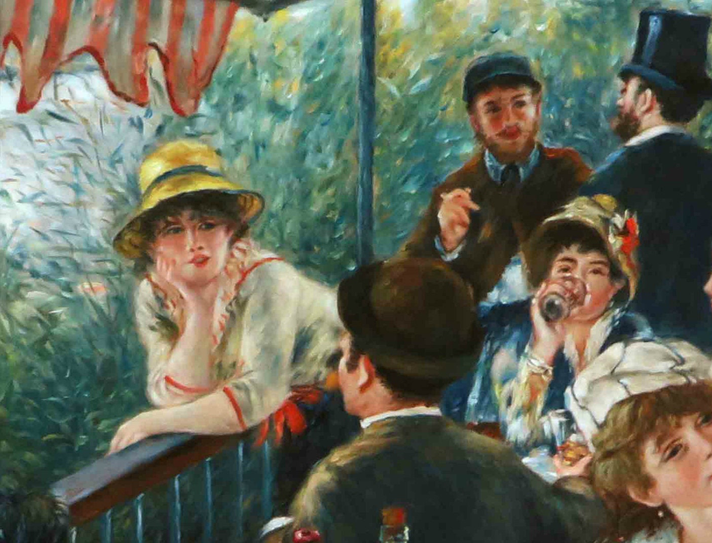 ルノワール 舟遊びの昼食 絵画 額縁 公式 複製画 油絵風 印象派 名画　複製 Amazon.co.jp: 舟遊びをする人々の昼食 ピエール＝オーギュスト
