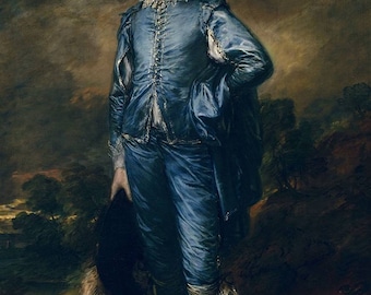 トーマス・ゲインズバラ作「青い少年」、1770年頃 イギリスの肖像画