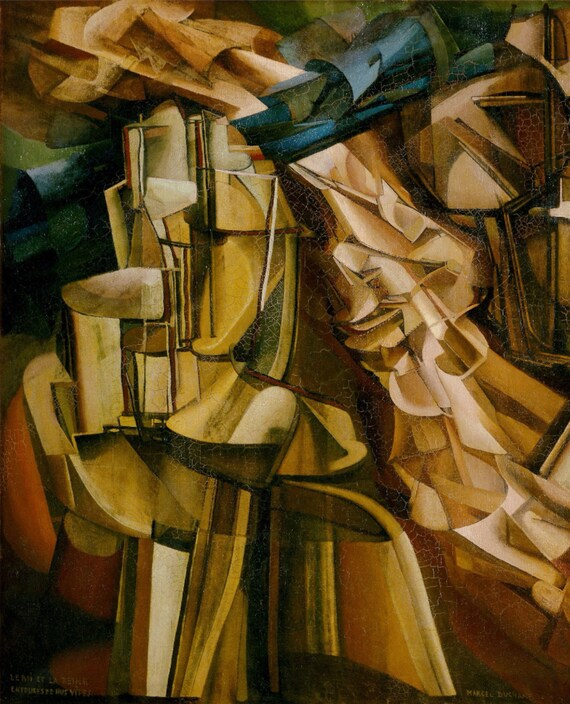 Marcel Duchamp the King and Queen Surrounded by Swift Nudes 1912