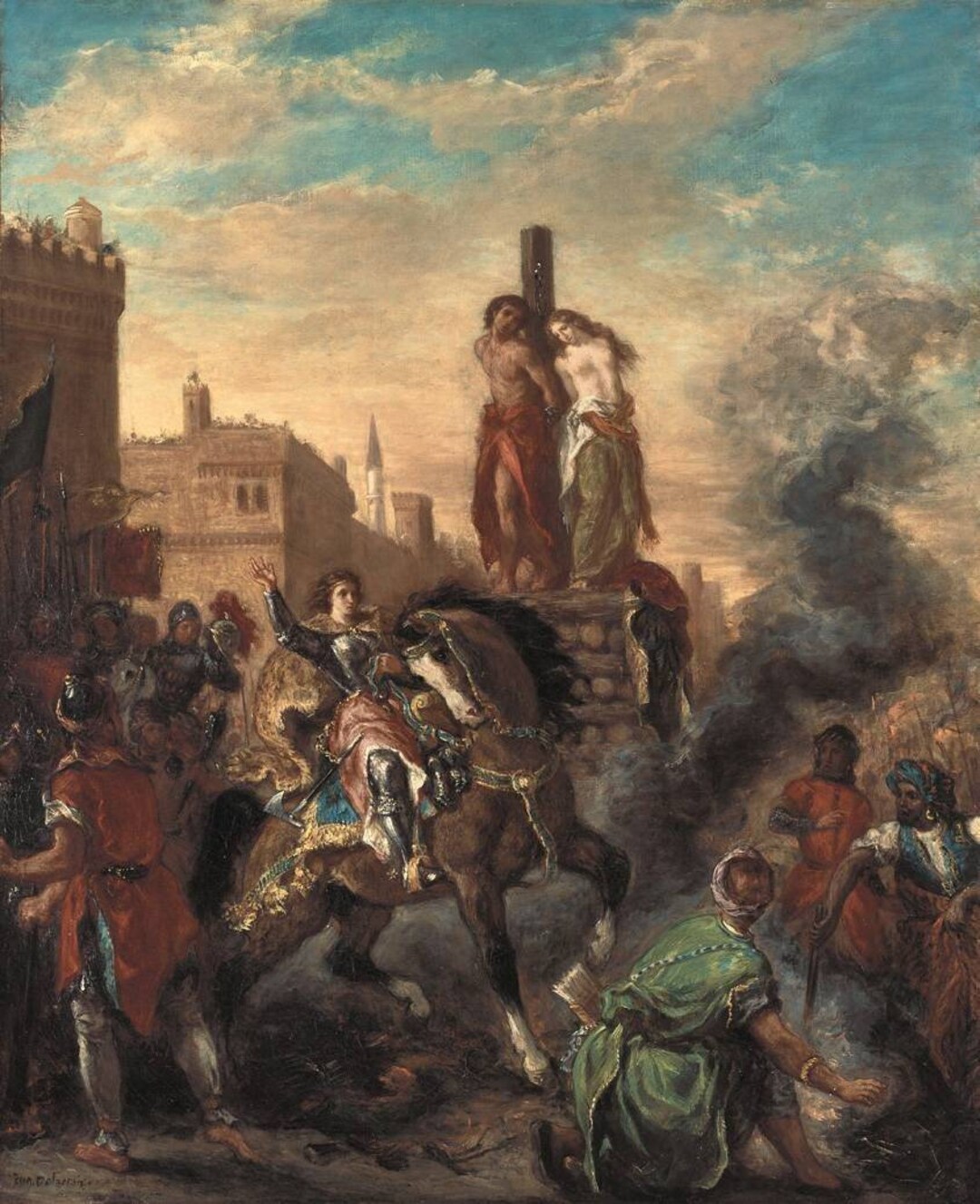 Eugene Delacroix Clorinda Rescues Olindo And Sophronia 1856 High eugene-delacroix-clorinda-rescues-olindo-and-sophronia-1856-high