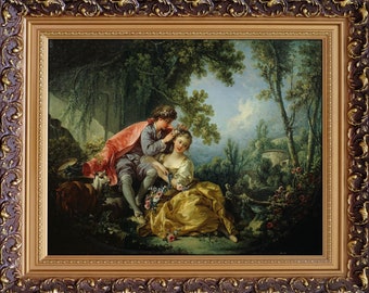Francois Boucher The Four Seasons Spring 1755, Hight quality hand painted oil painting reproduction, Made to order classic painting