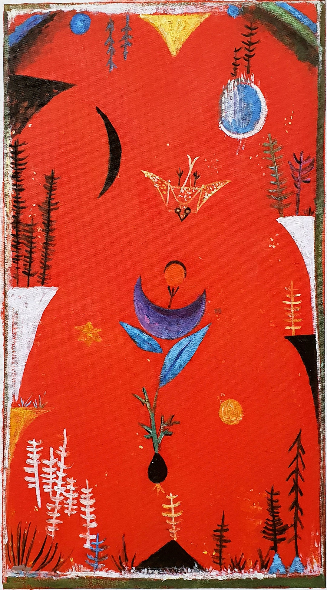 Paul Klee Flower Myth 1918, High Quality Oil Painting Reproduction Etsy