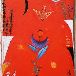 Paul Klee Flower myth 1918, High quality oil painting reproduction