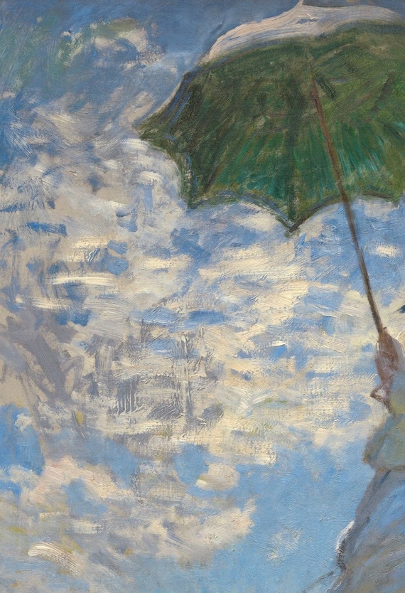 クロード・モネ「日傘をさす女性」1875年、印象派、高品質手描き油絵