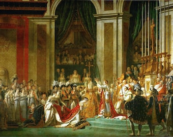 Jacques-Louis David The Coronation of Napoleon, Large oil painting reproduction