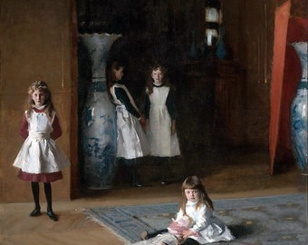 John Singer Sargent Le figlie di Edward Darley Boit 1882, riproduzione della pittura a olio di alta qualità