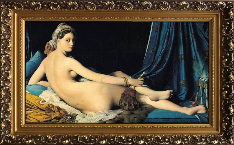 Jean Auguste Dominique Ingres La Grande Odalisca 1814 | Etsy México